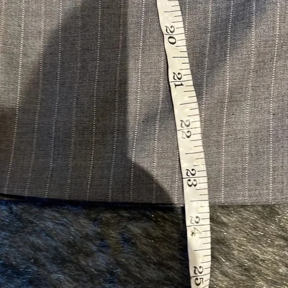 Brooks Brothers Grey striped 💯 percent wool midi skirt Sz S - Picture 5 of 9